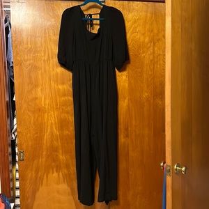 Pink lily XL black jumpsuit